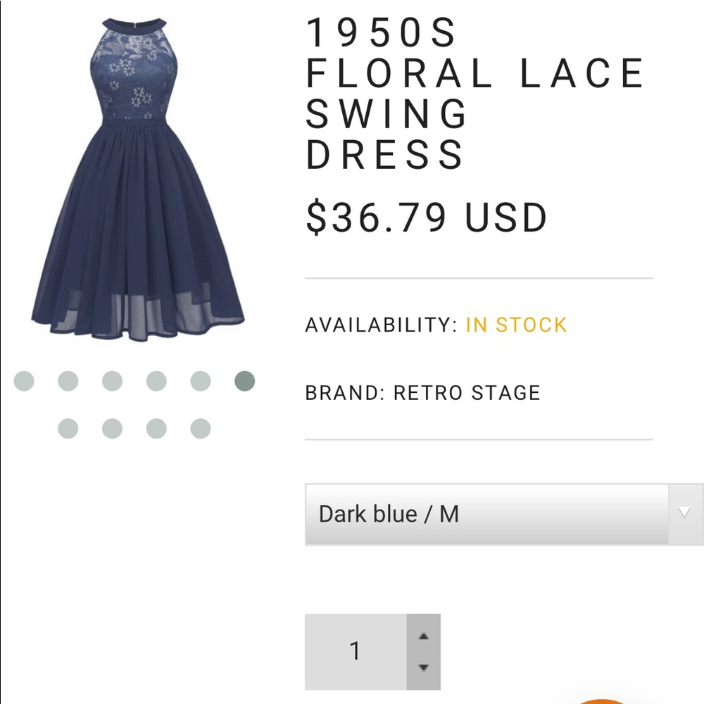 1950s style dress